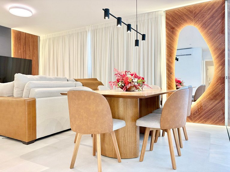 Luxury apartment with 3 suites for seasonal rental in Itapem