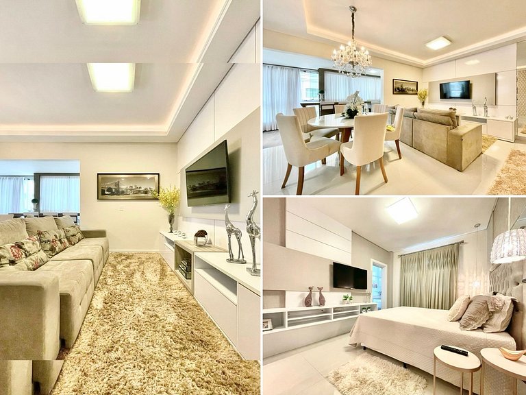 Apartamento 3 Suítes em Meia Praia | 300m da Praia