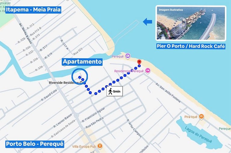 Vacation Rental with Sea View in Porto Belo