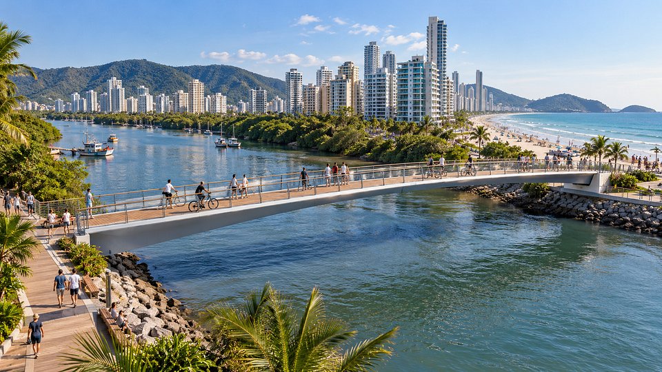 Passarela vai unir Itapema e Porto Belo pela orla